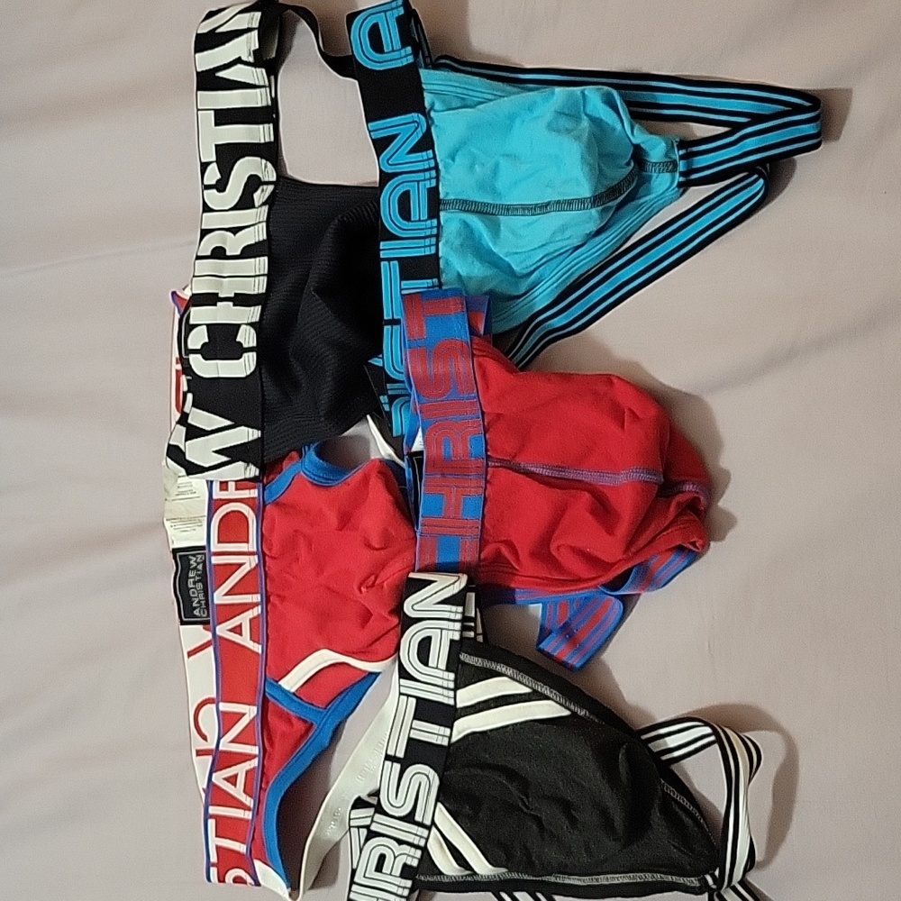 Lot Of 5 Andrew Christian Jockstraps
